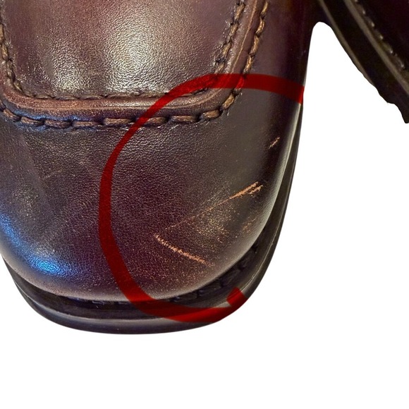 Magnanni Pardo Derby Oxfords Burgundy‎ Leather Men's 13 Dress Shoe Quiet Luxury - Picture 3 of 8